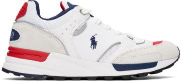 Polo Ralph Lauren White Trackster 200 Sneakers (809846186001)