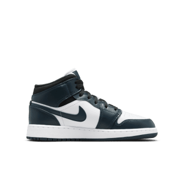 Air Jordan 1 Mid Dark Teal (GS) (554725-411)