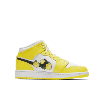 Jordan 1 Mid Dynamic Yellow Floral (GS) (AV5174-700)
