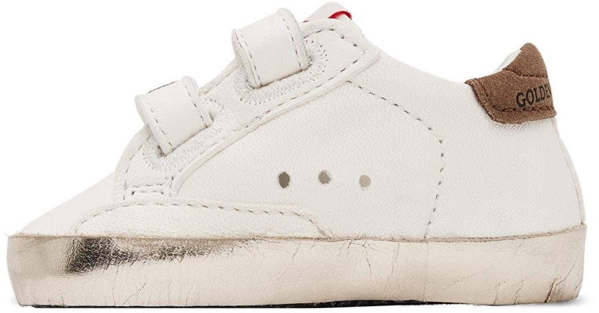 Golden Goose Baby White School Sneakers (GIF00166.F003283.11204)