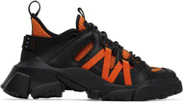 MCQ Black & Orange Orbyt 2.0 Sneakers (700696 R2886)