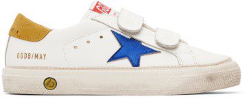 Golden Goose Kids White May School Sneakers (GYF00198.F003292.11208)