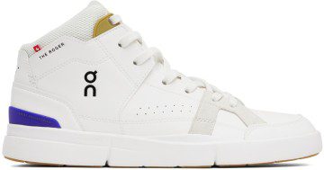On White & Navy ‘The Roger’ Clubhouse Sneakers (98.98502)