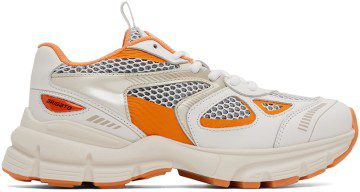 Axel Arigato White & Orange Marathon Runner Sneakers (F0158047)