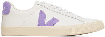VEJA White & Purple Esplar Sneakers (EO0202968)