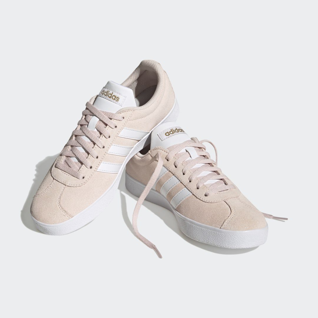 adidas VL Court 2.0 Suede Wonder Quartz / Cloud White / Gold Metallic (H06114)