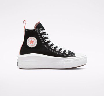 Converse Chuck Taylor All Star Move Platform Zwart/pink Salt/wit (271716C)