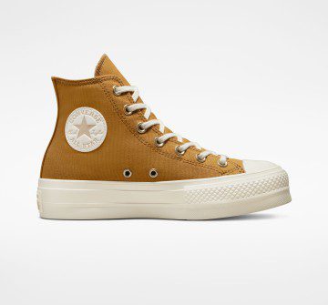 Converse Chuck Taylor All Star Lift Platform Tonal Gold Burnt Honey/light Gold/egret