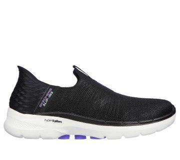 Skechers Skechers Slip-ins: GO WALK 6 – Fabulous View – Zwart / Lavendel (124569-BKLV)