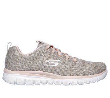 Skechers Graceful – Twisted Fortune – Natuurlijk / Koraal (12614-NTCL)