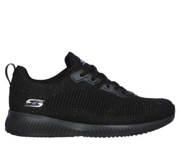 Skechers BOBS Sport Squad – Total Glam – Zwart / Zilver (32502-BKSL)