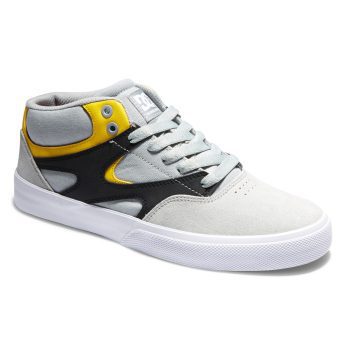 DC Shoes Kalis Vulc Mid grey/black/yellow (ADYS300622-XSKY)