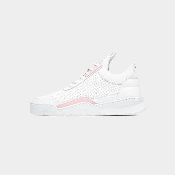 Filling Pieces Low Top Ghost Rubberized White / Pink