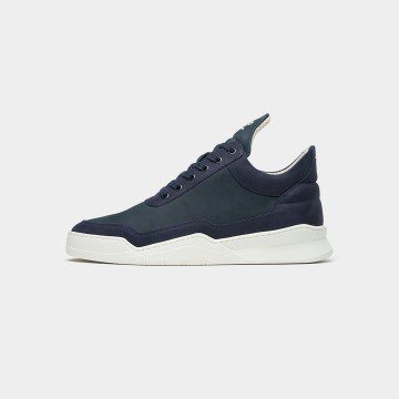 Filling Pieces Low Top Nubuck Navy