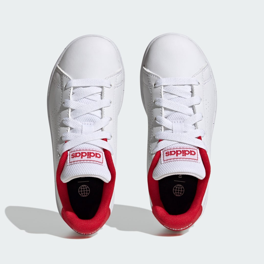 adidas Advantage Lifestyle Court Lace Cloud White / Cloud White / Better Scarlet (H06179)