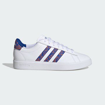 adidas Grand Court 2.0 Shoes Cloud White / Cloud White / Royal Blue (ID4513)