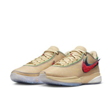 Nike LeBron 20 ‘Four Horsemen’ Sesame / Light Crimson-Sail-Midnight Navy-Stadium Green (DV9090-200)