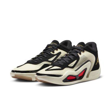 Jordan Tatum 1 ‘Barbershop’ Coconut Milk / Metallic Gold-Black-Laser Blue-Bright Crimson (DX5571-180)