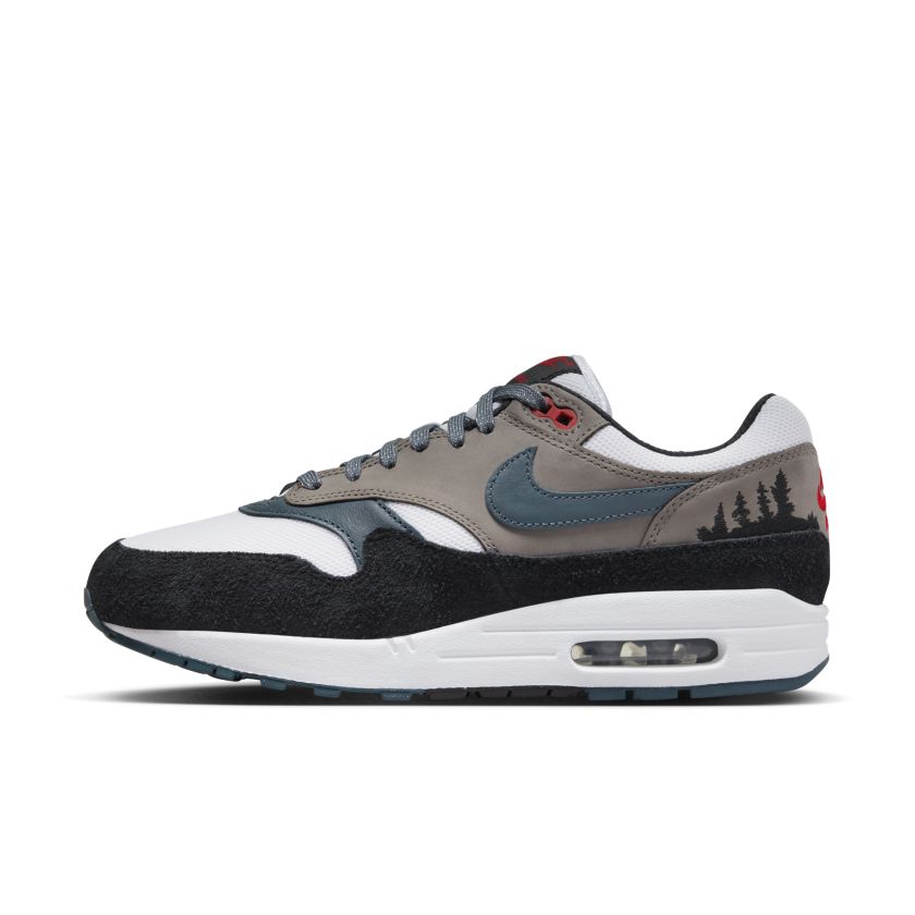 Nike Air Max 1 ‘Escape’ White / State Blue-Black-Soft Grey (FJ0698-100)