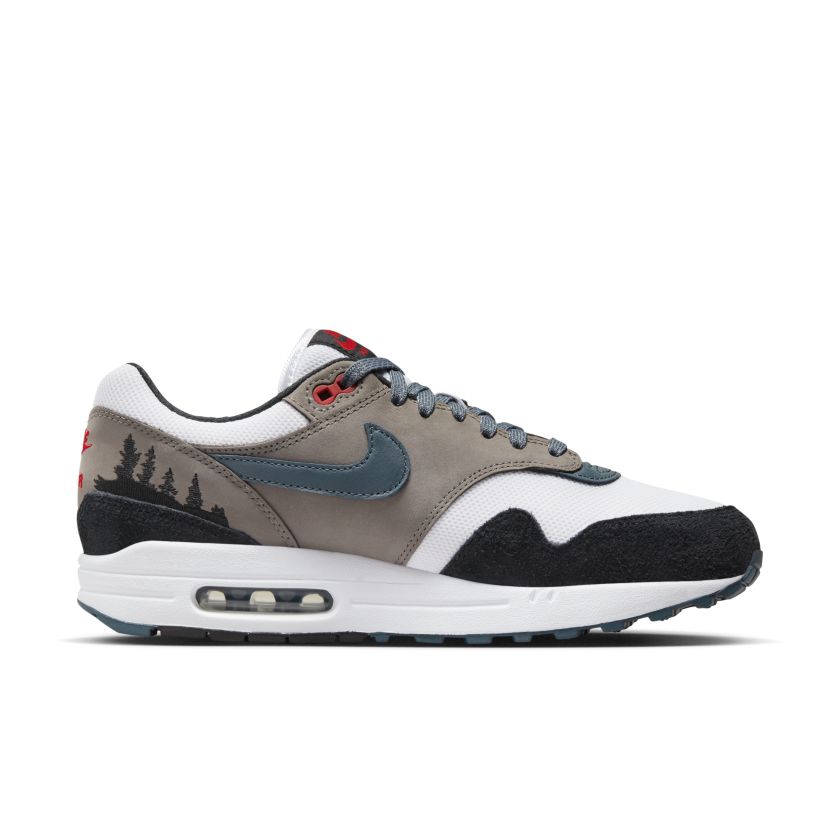 Nike Air Max 1 ‘Escape’ White / State Blue-Black-Soft Grey (FJ0698-100)