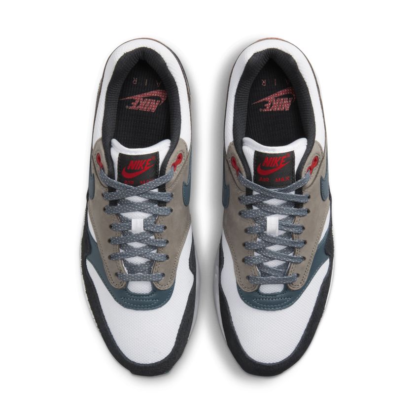 Nike Air Max 1 ‘Escape’ White / State Blue-Black-Soft Grey (FJ0698-100)