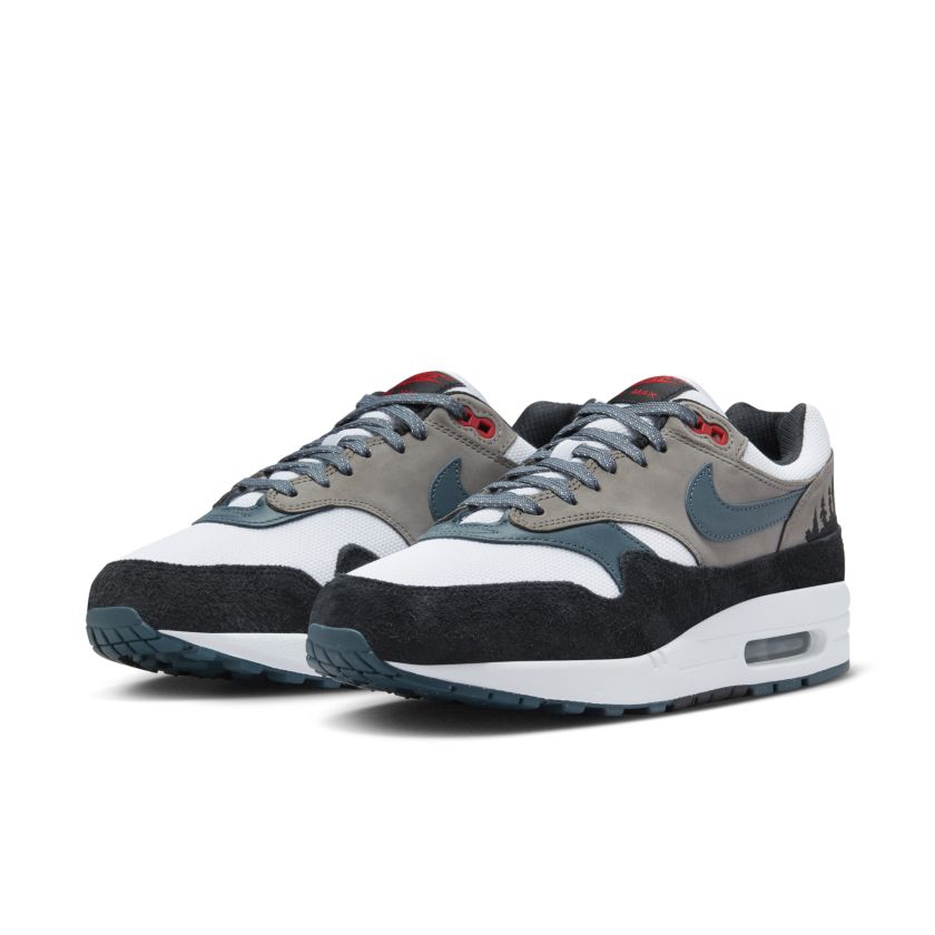 Nike Air Max 1 ‘Escape’ White / State Blue-Black-Soft Grey (FJ0698-100)