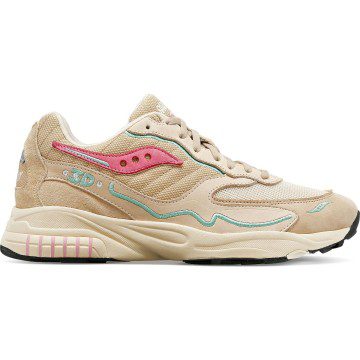 Saucony 3D Grid Hurricane Premium Cream / Pink (S70670-5)