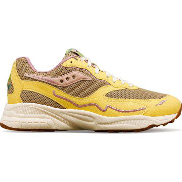 Saucony 3D Grid Hurricane Mushroom Tan / Light Yellow (S70747-1)