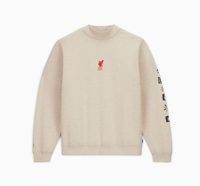 Converse Converse x LFC Mock Neck Sweater Oat Milk Heather (10025723-A01)