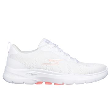 Skechers GO WALK 6 – Sky Wind – Wit / Roze (124623-WPK)