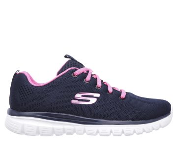 Skechers Graceful – Get Connected – Marine / Heet Roze (12615-NVHP)