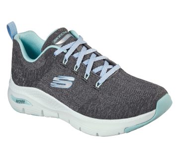 Skechers Skechers Arch Fit – Comfy Wave – Houtskool / Turkoois (149414-CCTQ)