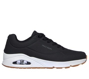 Skechers Uno – Stand On Air – Zwart (52458-BLK)