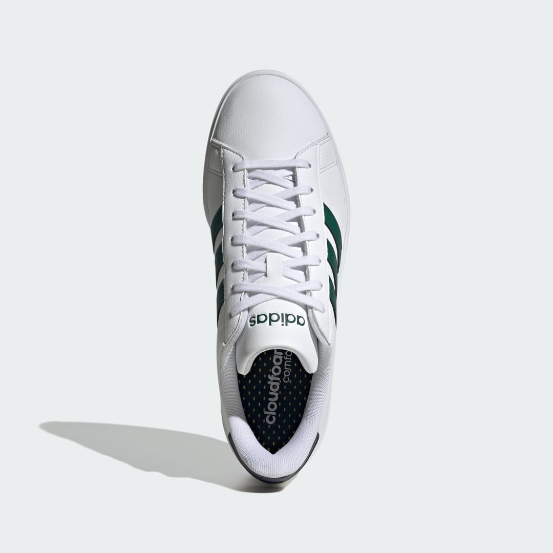 adidas Grand Court Cloudfoam Comfort Cloud White / Collegiate Green / Shadow Navy (ID4465)