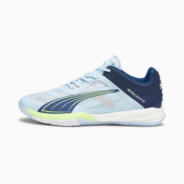 Puma Accelerate NITRO SQD zaalschoenen Blauw/Wit/Zilver (107293-01)