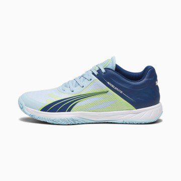 Puma Accelerate Turbo zaalschoenen Blauw/Wit/Zilver (107340-01)