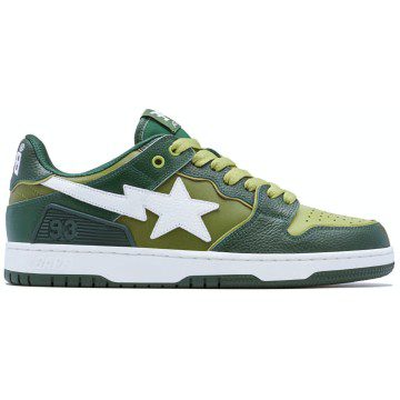 A Bathing Ape Bape SK8 Sta Green White (1J30-291-024/1J30-191-024)