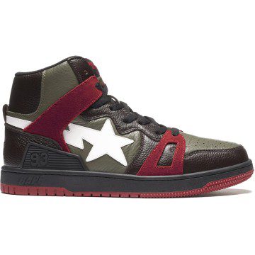 A Bathing Ape Bape Sta 93 Hi Khaki Green (1H20191032)