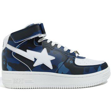 A Bathing Ape Bape Sta Mid Camo Navy (1G80191008-NVY)