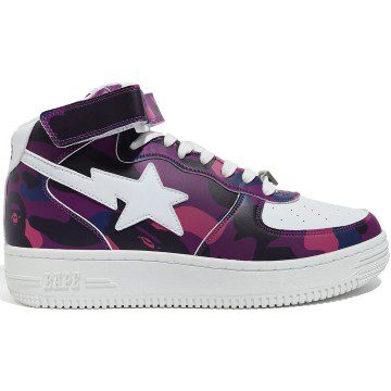 A Bathing Ape Bape Sta Mid Camo Purple (1G80191008-PUR)