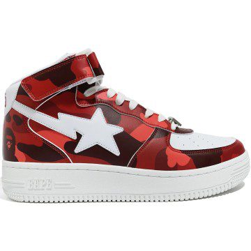 A Bathing Ape Bape Sta Mid Camo Red (1G80191008-RED)