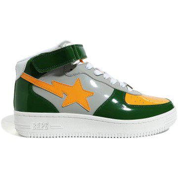 A Bathing Ape Bape Sta Mid Grey Green Orange (2020) (1G30191004-GRN)