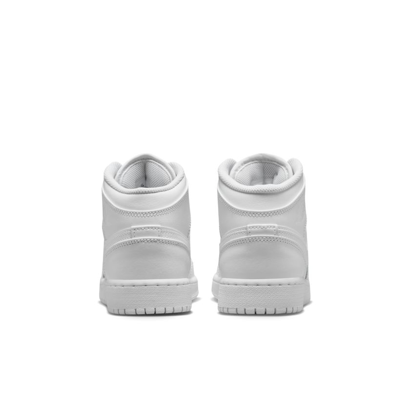 Jordan 1 Mid Triple White (2023) (GS) (554725-136)