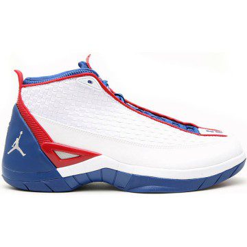 Jordan 15 SE White Blue Ribbon Red (317112-104)