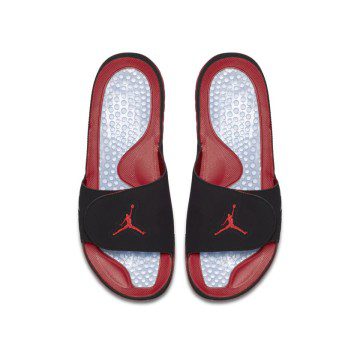 Jordan Hydro 5 Retro Black Particle Grey University Red (555501-060)