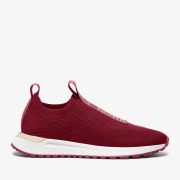 Michael Kors MK Bodie Logo Tape Stretch Knit Slip-On Trainer – Mulberry (43S3BDFP1D-2192)