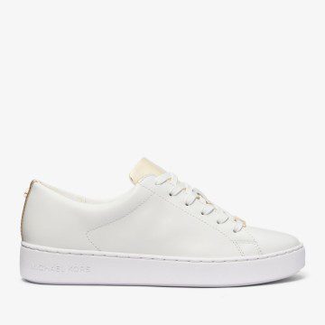 Michael Kors MK Keaton Two-Tone Trainers – Pale Gold (43T2KTFS4L-0705)