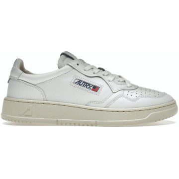 Autry Medalist Leather Low White (AULM-LL15)