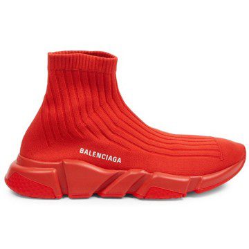 Balenciaga Speed Trainer Rib-Knit Rouge (540818 W1K60 6501)