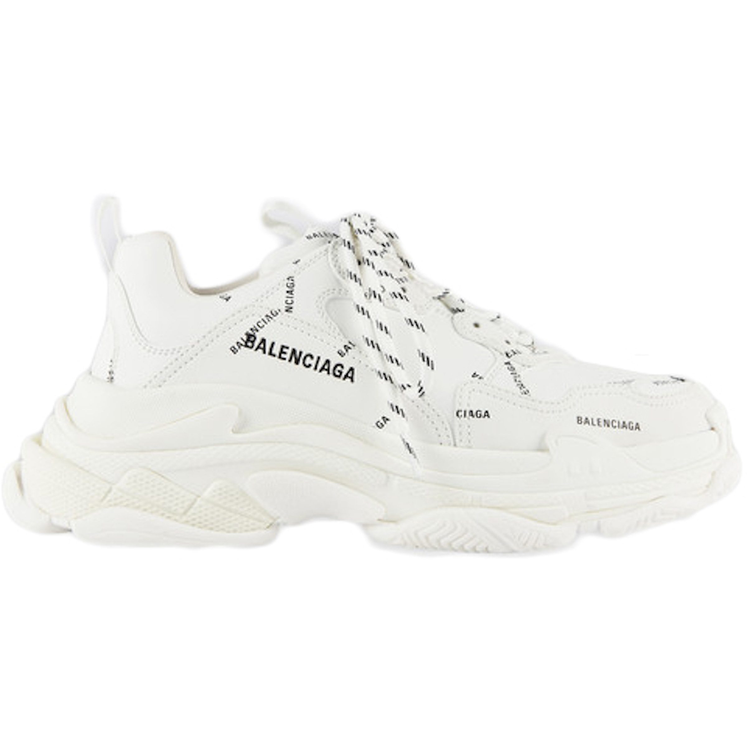 Balenciaga Triple S Allover Logo White (536737 W2FA1 9010)